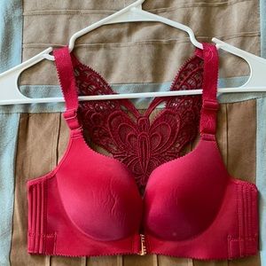 Red Bra with butterfly back detail